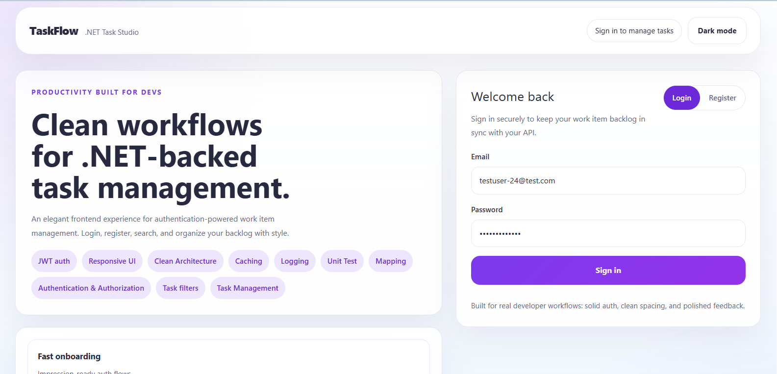 TaskFlow.API - Collaborative Enterprise Hub